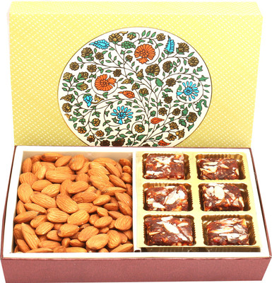 

Ghasitaram Gifts Sugarfree Sweets-2 Part Eco Almonds and Sugarfree Figs and Dates Bites Box Combo(3)