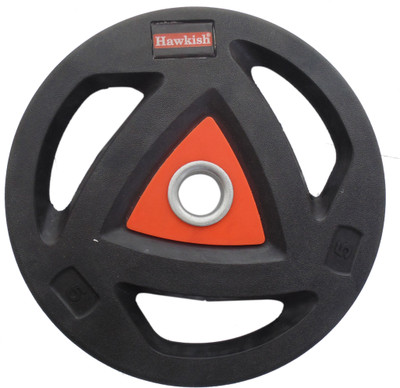 

HAWKISH BLACK RUBBER COATED Black Weight Plate(5 kg)