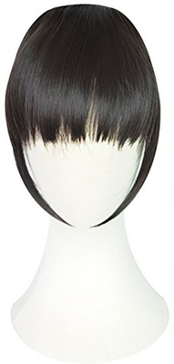 

Majik Synthetic Front Extensions Clip, Fringe Bangs Fashion Women Front Neat Bangs with Clip In Girl Extensions Piece Hair Extension