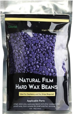 

glorist Premium Quality Hard Wax Beans Depilatory Solid Hot Film Waxing Pellets for Brazilian Body Bikini Hair Removal Wax Wax(100 g)