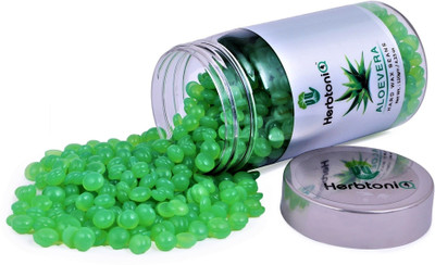 

HerbtoniQ Aloevera Hair Removal Depilatory Hard Wax Beans 120 Grams Wax(129 g)