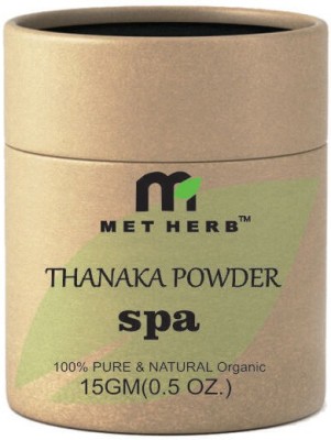 Metherb 15g Pure Thanaka Tanaka Powder AntiAging Acne Whitening Skin Face Mask Cream(15 g)