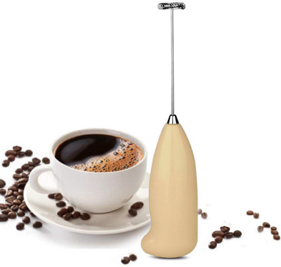

Powernri Stainless Steel Handheld Frother Wand Electric Hand Whisk Machine, 4.9x3.3x21cm 3 Hand Blender(Beige)