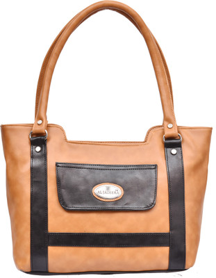 

Al Jazeera Shoulder Bag(Tan, Black), Black;tan