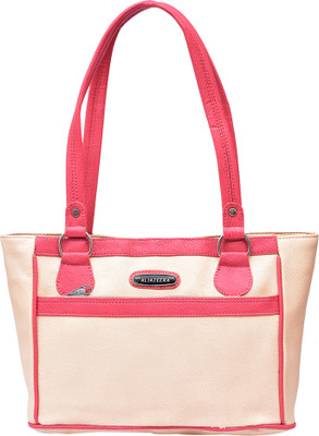 

Al Jazeera Shoulder Bag(Beige, Pink)