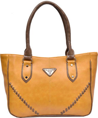 Al Jazeera Shoulder Bag(Yellow, Khaki), Khaki;yellow