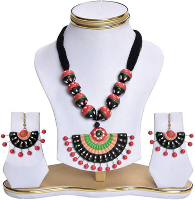 Rai Collection Terracotta Multicolor Jewellery Set(Pack of 1)