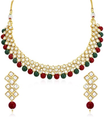 trushi Alloy Gold-plated Multicolor Jewellery Set(Pack of 1)