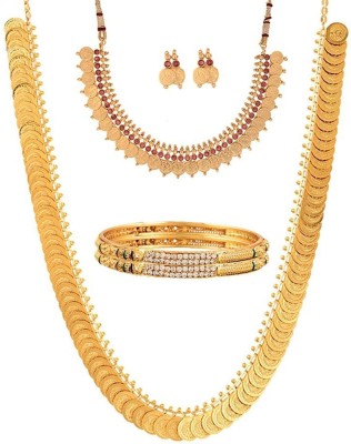 YouBella Alloy Gold Jewellery Set(Pack of 1)