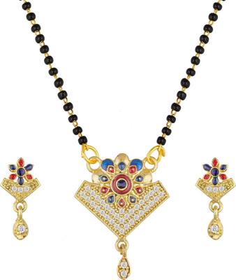 LUXOR Alloy Gold-plated Multicolor Jewellery Set(Pack of 1)