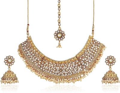 YouBella Alloy Gold Jewellery Set(Pack of 1)