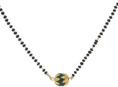 Chrishan HIgh Gold Plated Designer Women Love To Wear Pearl Alloy Mangalsutra