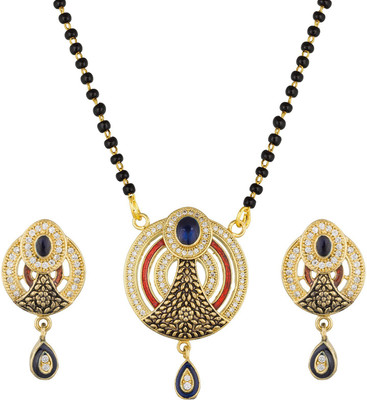 LUXOR Alloy Gold-plated Multicolor Jewellery Set(Pack of 1)