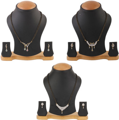 ZENEME Alloy Gold Jewellery Set(Pack of 1)
