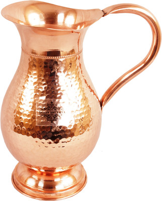 

IndianArtVilla Copper Royal Hammer Jug No. 2 Water Jug(1.75 L)