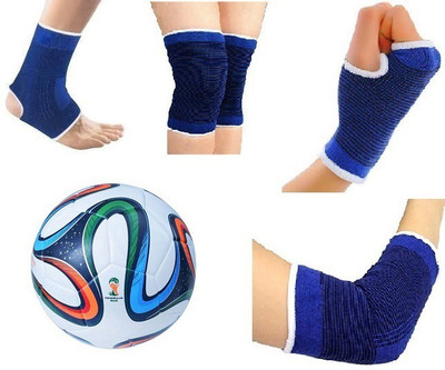 

Aks 4 COLOR BRAZUCA FOOTBALL WITH NEE,ANKLE,PALM,ELBOW COMBO(KIT) FOOTBALL SIZE 5 Football Kit