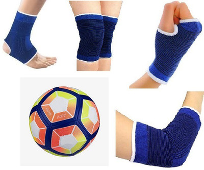 

Aks LALIGA ORANGE FOOTBALL WITH NEE,ANKLE,PALM,ELBOW COMBO(KIT) FOOTBALL SIZE 5 Football Kit