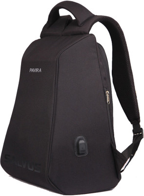 

PAVIRA SALVUS Anti Theft Laptop Bag 25 L Backpack(Black)