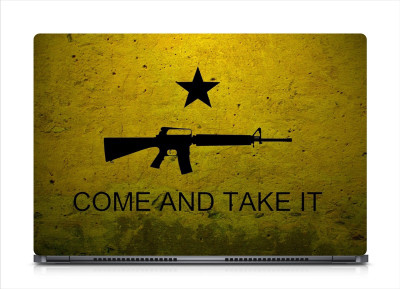 

punix Come & Take It Exclusive High Quality Laptop Decal, laptop skin sticker 15.6 inch (15 x 10) Inch new Vinyl Laptop Decal 15.6