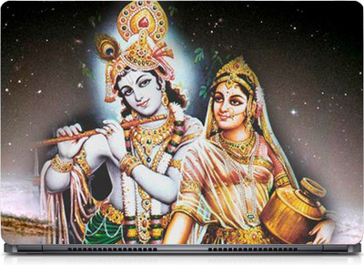 

punix Radhe Krishna in NIght Exclusive High Quality Laptop Decal, laptop skin sticker 15.6 inch (15 x 10) Inch new Vinyl Laptop Decal 15.6