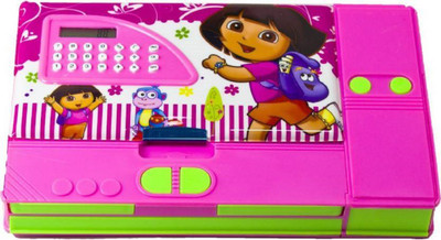 

Global Kids jumbo calculator pencil box (Pink)(Pink)