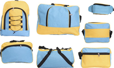 Solwin Duffel Bag Combo(Blue, Yellow)