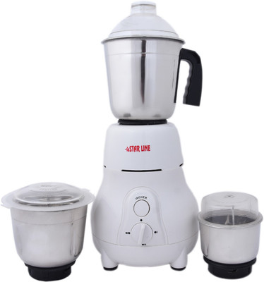 

STAR LINE MG18H24 550 Mixer Grinder(White, 3 Jars)