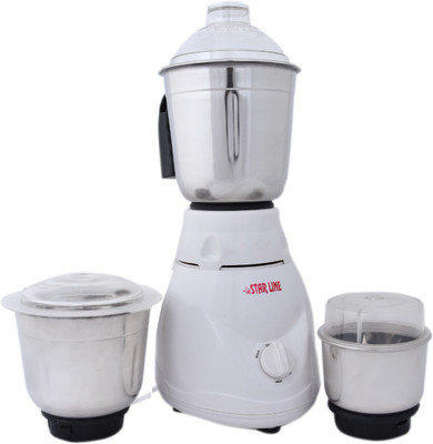 STAR LINE MG18H23 550 Mixer Grinder(MILKY WHITE, 3 Jars)