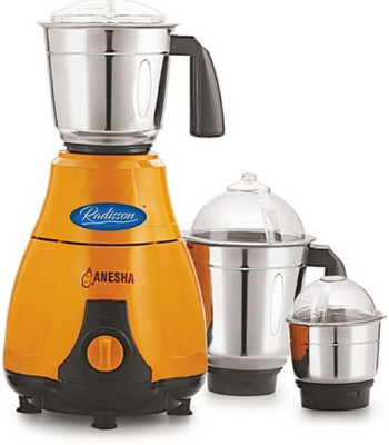 

RADISSON CM/L-7800011113 550 Mixer Grinder(Orange, Red, 3 Jars)