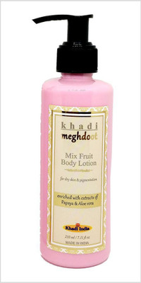 

KHADI MEGHDOOT KHADI AYURVEDIC MIX FRUIT BODY LOTION 210 ML(210 ml)