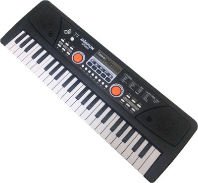 

BigFun Electronic 49 key Piano Keyboard with microphone, AUX, DC Power, Recording, MIC(Black)