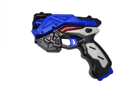 

Emob Battery Operated Pretend Play Blue Musical Gun Toy with Real Reload Sound and Lights Effects(Blue)