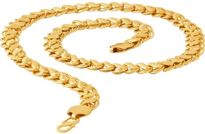 3SIX5 Artificial Classic Plain Gold-plated Plated Brass Chain