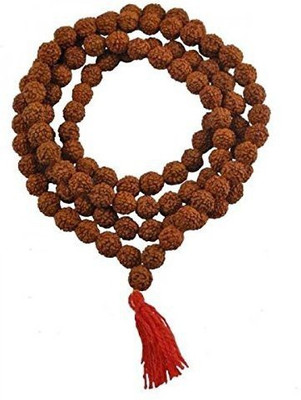 MOKSHA 5 Mukhi Rudraksha Mala 7mm Alloy Chain