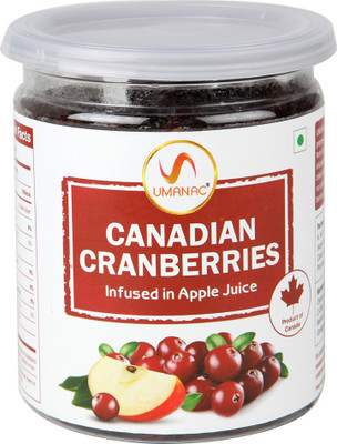 

UMANAC Canadian Cranberries Infused in Apple Juice 250 gm (Pack of 2) Cranberries(500 g, Plastic Bottle)