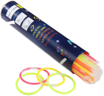 

Jamboree Premium Quality Glow in The Dark Sticks Bands, Lumistick Bracelets Assorted Colors,, Best Quality Party Glow Stick, neon band (Pack Of 50) Party Glow Ornament Party Glow Ornament(Pack of 50)
