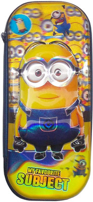

Shopkooky Pencil pouch for boys,girls/ Perfect gift as well for kids MInion Art Plastic Pencil Box(Set of 1, Yellow)