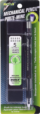 

Baile 2.0 mm Mechanical with Extra 5 Lead Pencil(Set of 1, Black)