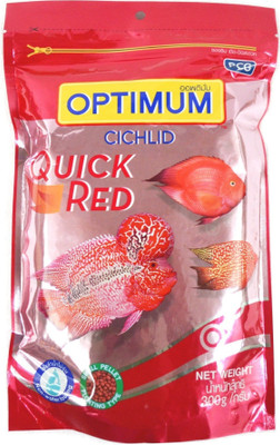

PCG Optimum Cichlid Quick Red Small Pellet Fish Food ,300G 300 g Dry Fish Food