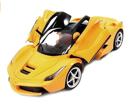 

TOYGALAXY 1:16 Gravity Sensing Steering Remote Control Car with Openable Doors and working headlights (Yellow)(Yellow)