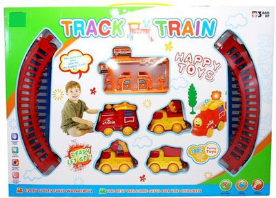 

TOYGALAXY TRACK AND TRAIN SET WITH LED AND MUSIC FOR KIDS(Multicolor)