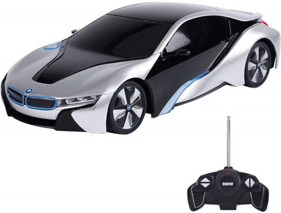 

Toyshine 1:18 BMW I8 Remote Control Car, with Lights, Silver(Multicolor)