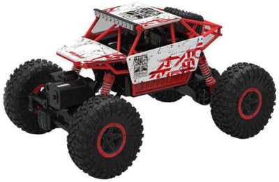 

msnl 1:18 Remote Control Car 4WD Off Road Rock Crawler Vehicle 2.4 GHz(Red, White)