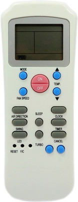 

SMIPLEBOL (Suitable for CARRIER SPLIT AC Remote) Remote Controller(White)