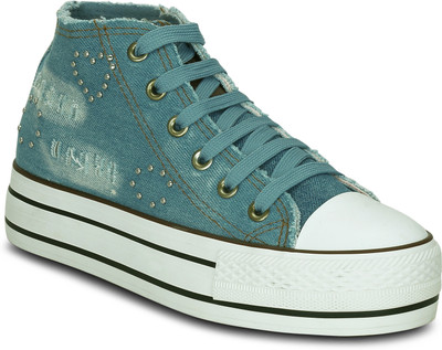 

Kielz Ladies Canvas Shoes Sneakers For Women(Blue, Off White