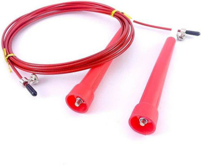 

FITGURU jump Rope for Exercise & Fitness, Ideal for Men & Woman, Speed Skipping Rope(Red, Length: 300 inch)