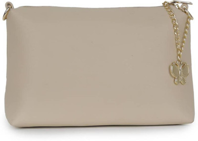 

Zoby Girls Evening/Party Beige PU Sling Bag