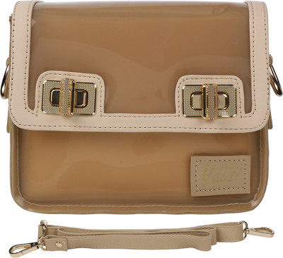 

Vdesi Women Casual Beige PU Sling Bag