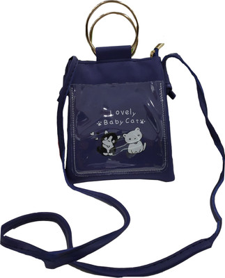 

Lelys Women Casual Blue PU Sling Bag