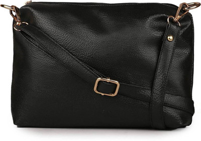 

Zoby Girls Casual Black PU Sling Bag